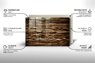 Dessous de bougie rectangulaire Texture du bois