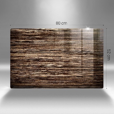 Dessous de bougie rectangulaire Texture du bois