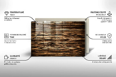 Dessous de bougie rectangulaire Texture du bois