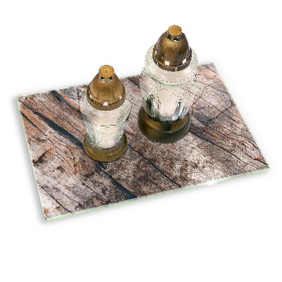 Dessous de bougie rectangulaire Structure en bois