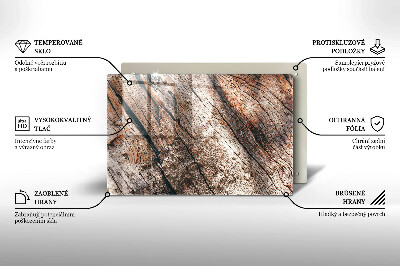 Dessous de bougie rectangulaire Structure en bois