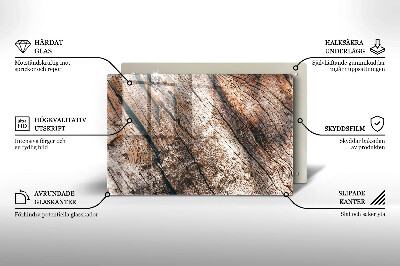 Dessous de bougie rectangulaire Structure en bois