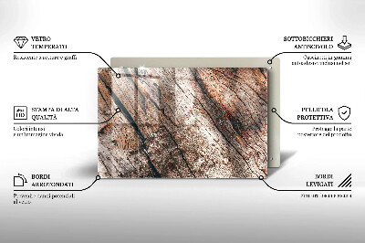 Dessous de bougie rectangulaire Structure en bois