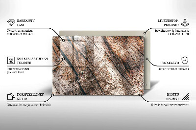 Dessous de bougie rectangulaire Structure en bois