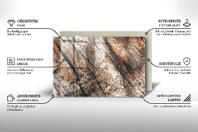 Dessous de bougie rectangulaire Structure en bois