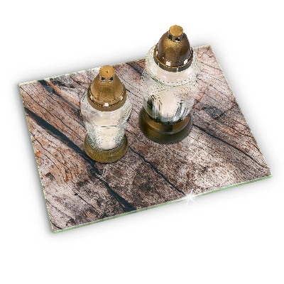 Dessous de bougie rectangulaire Structure en bois