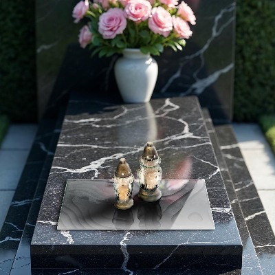 Dessous de bougie rectangulaire formes de pierre 3D