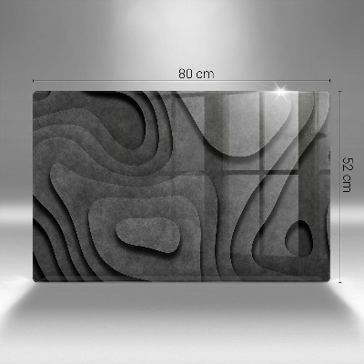 Dessous de bougie rectangulaire formes de pierre 3D