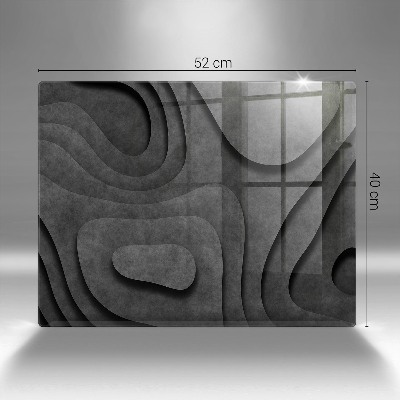 Dessous de bougie rectangulaire formes de pierre 3D