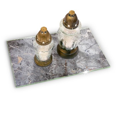 Dessous de bougie rectangulaire Texture de pierre