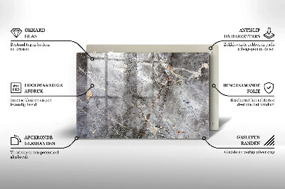 Dessous de bougie rectangulaire Texture de pierre