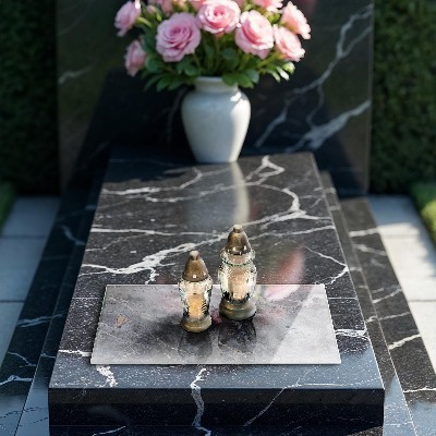 Dessous de bougie rectangulaire Texture de pierre