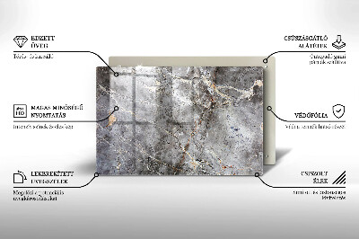 Dessous de bougie rectangulaire Texture de pierre