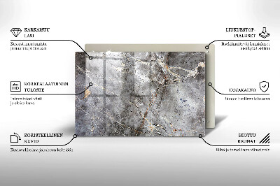 Dessous de bougie rectangulaire Texture de pierre