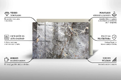 Dessous de bougie rectangulaire Texture de pierre