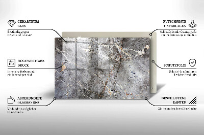 Dessous de bougie rectangulaire Texture de pierre