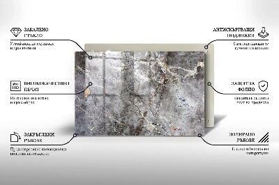 Dessous de bougie rectangulaire Texture de pierre