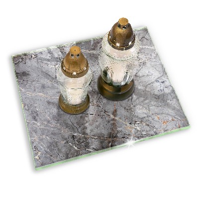 Dessous de bougie rectangulaire Texture de pierre