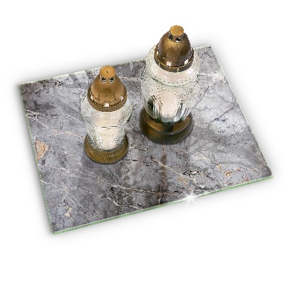 Dessous de bougie rectangulaire Texture de pierre