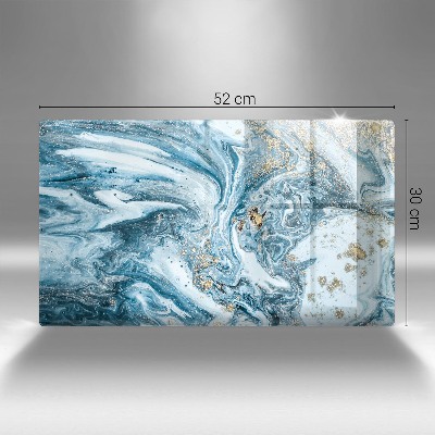 Dessous de bougie rectangulaire Structure avec de l'or