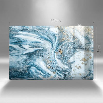 Dessous de bougie rectangulaire Structure avec de l'or