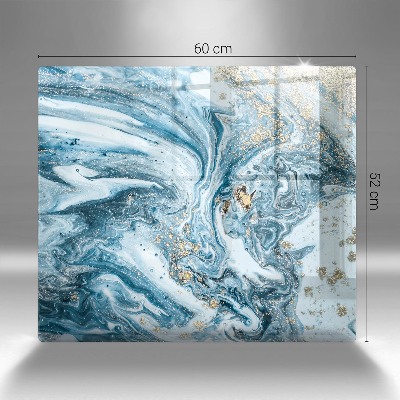 Dessous de bougie rectangulaire Structure avec de l'or