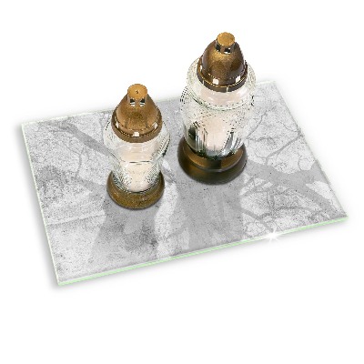 Dessous de bougie rectangulaire Texture du béton