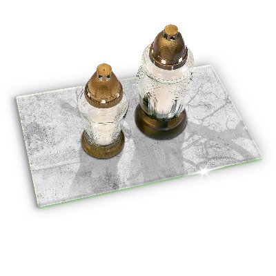 Dessous de bougie rectangulaire Texture du béton