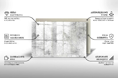 Dessous de bougie rectangulaire Texture du béton