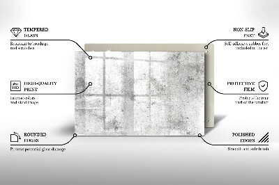 Dessous de bougie rectangulaire Texture du béton