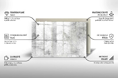 Dessous de bougie rectangulaire Texture du béton