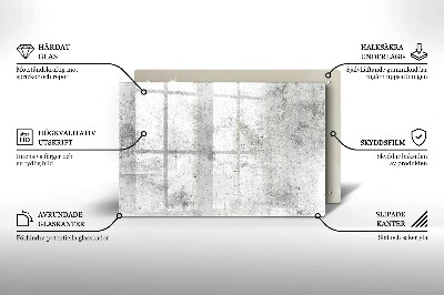 Dessous de bougie rectangulaire Texture du béton