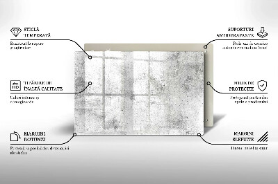 Dessous de bougie rectangulaire Texture du béton