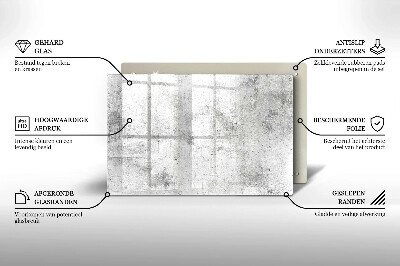 Dessous de bougie rectangulaire Texture du béton