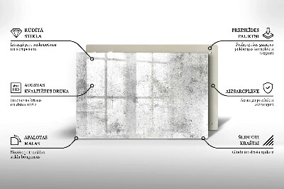 Dessous de bougie rectangulaire Texture du béton