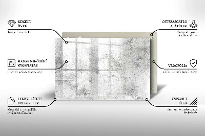 Dessous de bougie rectangulaire Texture du béton