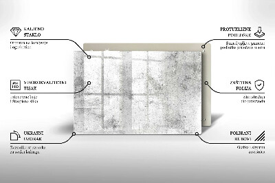 Dessous de bougie rectangulaire Texture du béton