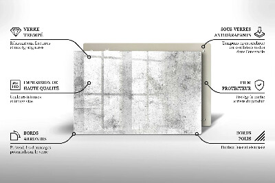 Dessous de bougie rectangulaire Texture du béton