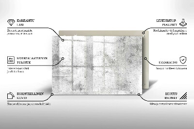 Dessous de bougie rectangulaire Texture du béton