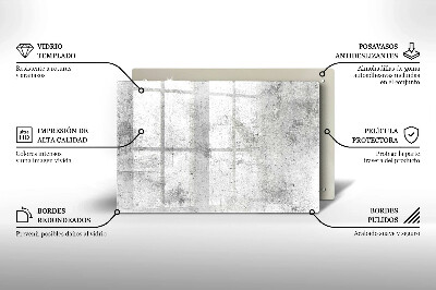 Dessous de bougie rectangulaire Texture du béton