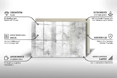 Dessous de bougie rectangulaire Texture du béton