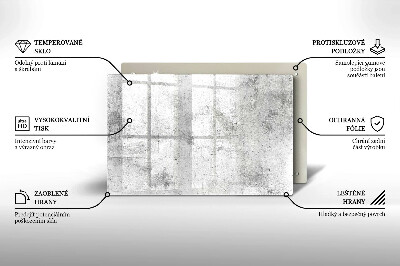 Dessous de bougie rectangulaire Texture du béton