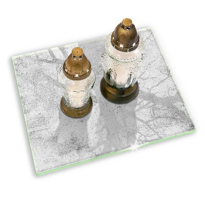 Dessous de bougie rectangulaire Texture du béton