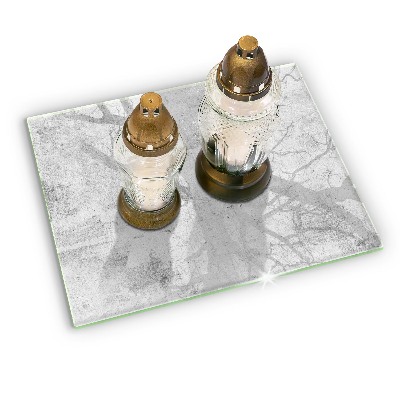 Dessous de bougie rectangulaire Texture du béton