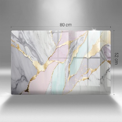 Dessous de bougie rectangulaire Marbre pastel