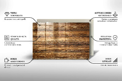 Dessous de bougie rectangulaire Panneaux texturés en bois