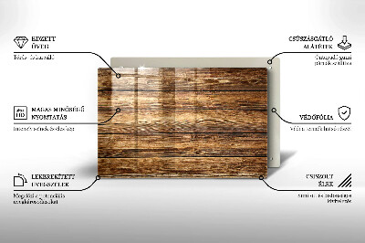 Dessous de bougie rectangulaire Panneaux texturés en bois