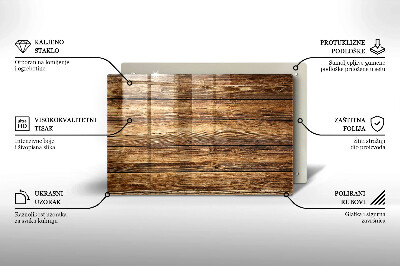 Dessous de bougie rectangulaire Panneaux texturés en bois