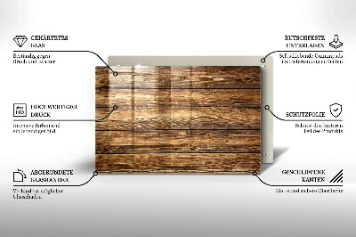 Dessous de bougie rectangulaire Panneaux texturés en bois