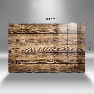 Dessous de bougie rectangulaire Panneaux texturés en bois